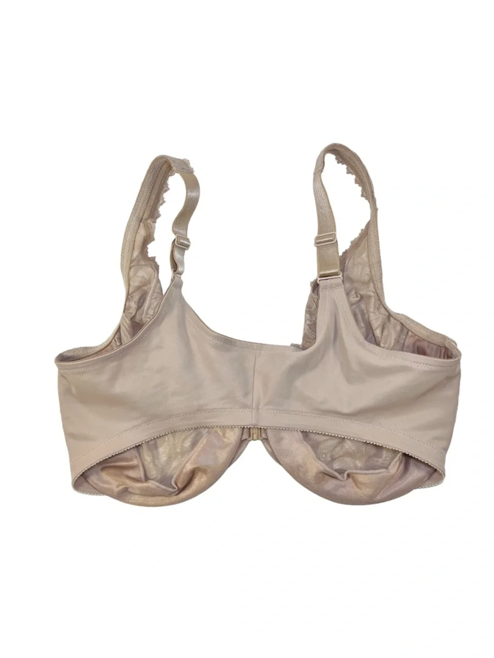 Glamorise WonderWire Front-Closure Stretch Lace Bra - Cafe, size 42F